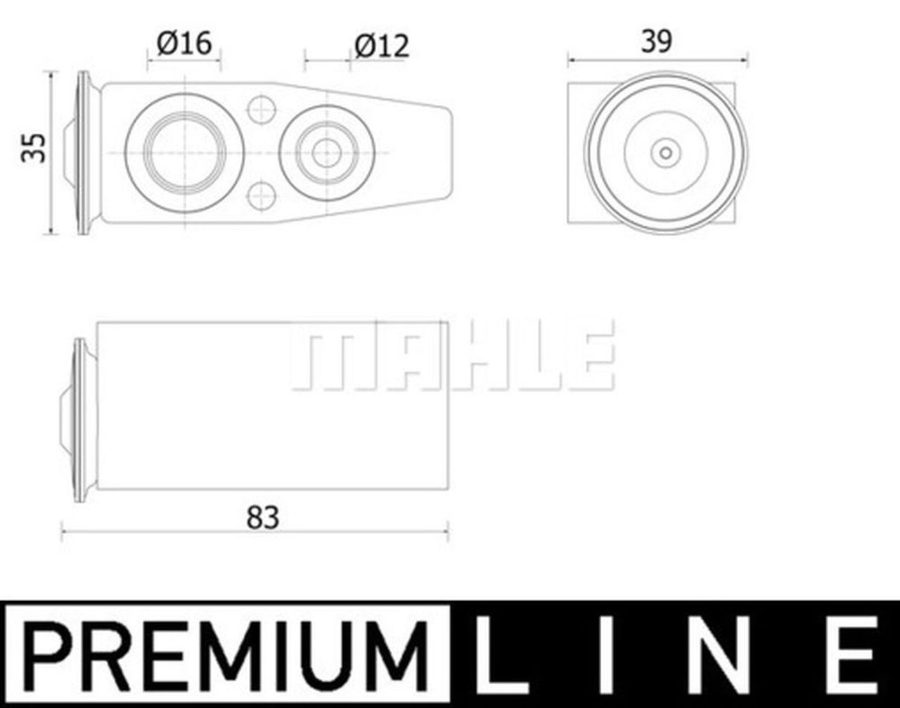 MAHLE PC Expansion valve and orifice tube AVE142000P MAHLE PC Expansion valve and orifice tube AVE142000P