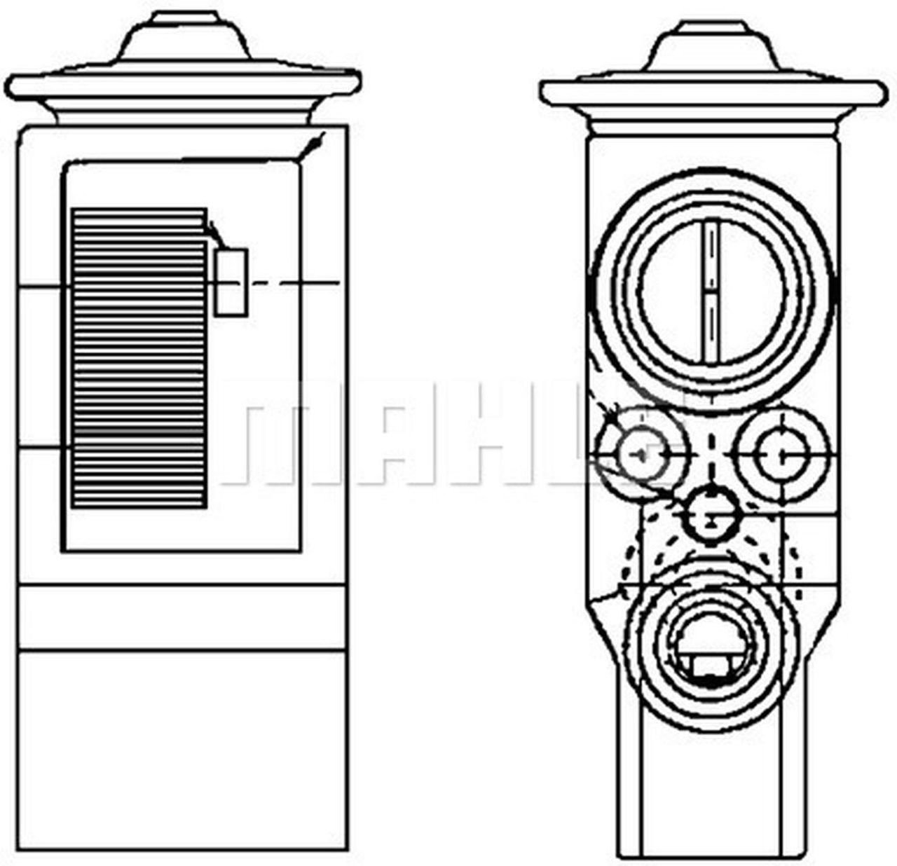 MAHLE PC Expansion valve and orifice tube AVE55000P