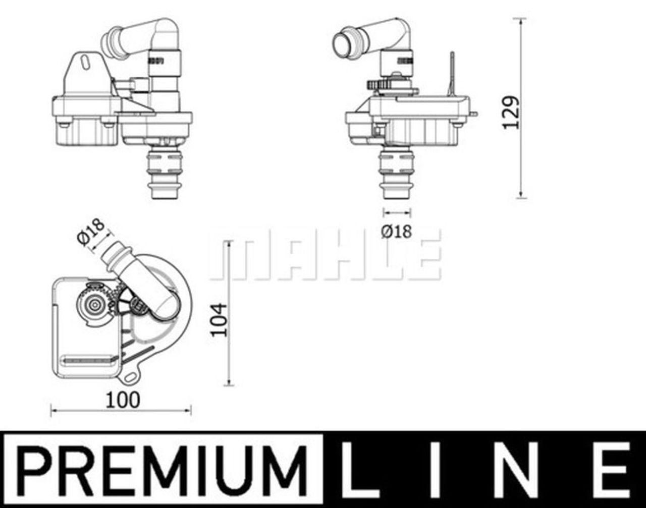 MAHLE Premium Line Aircon Solenoid Valve AVS7000P