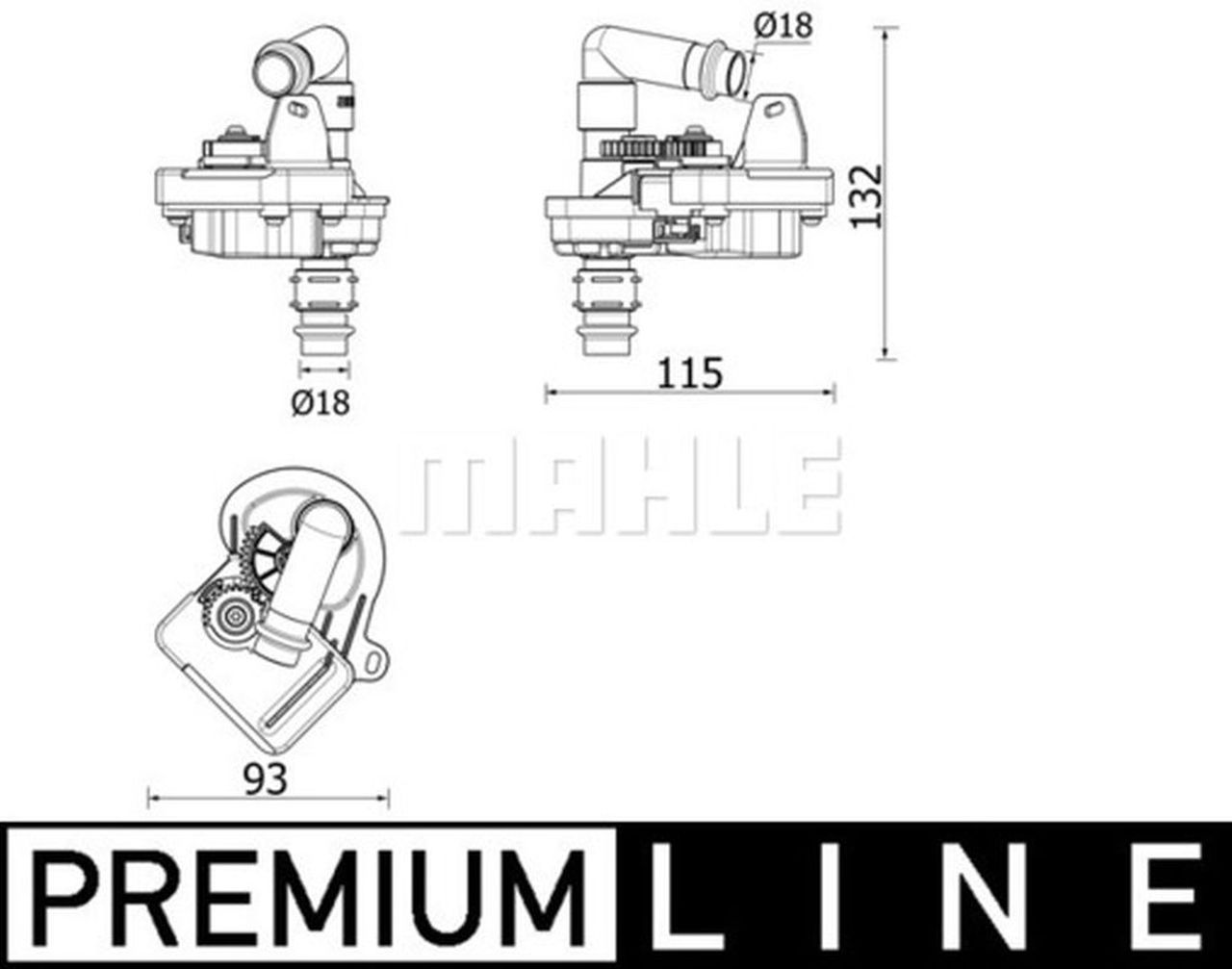 MAHLE Premium Line Aircon Solenoid Valve AVS8000P