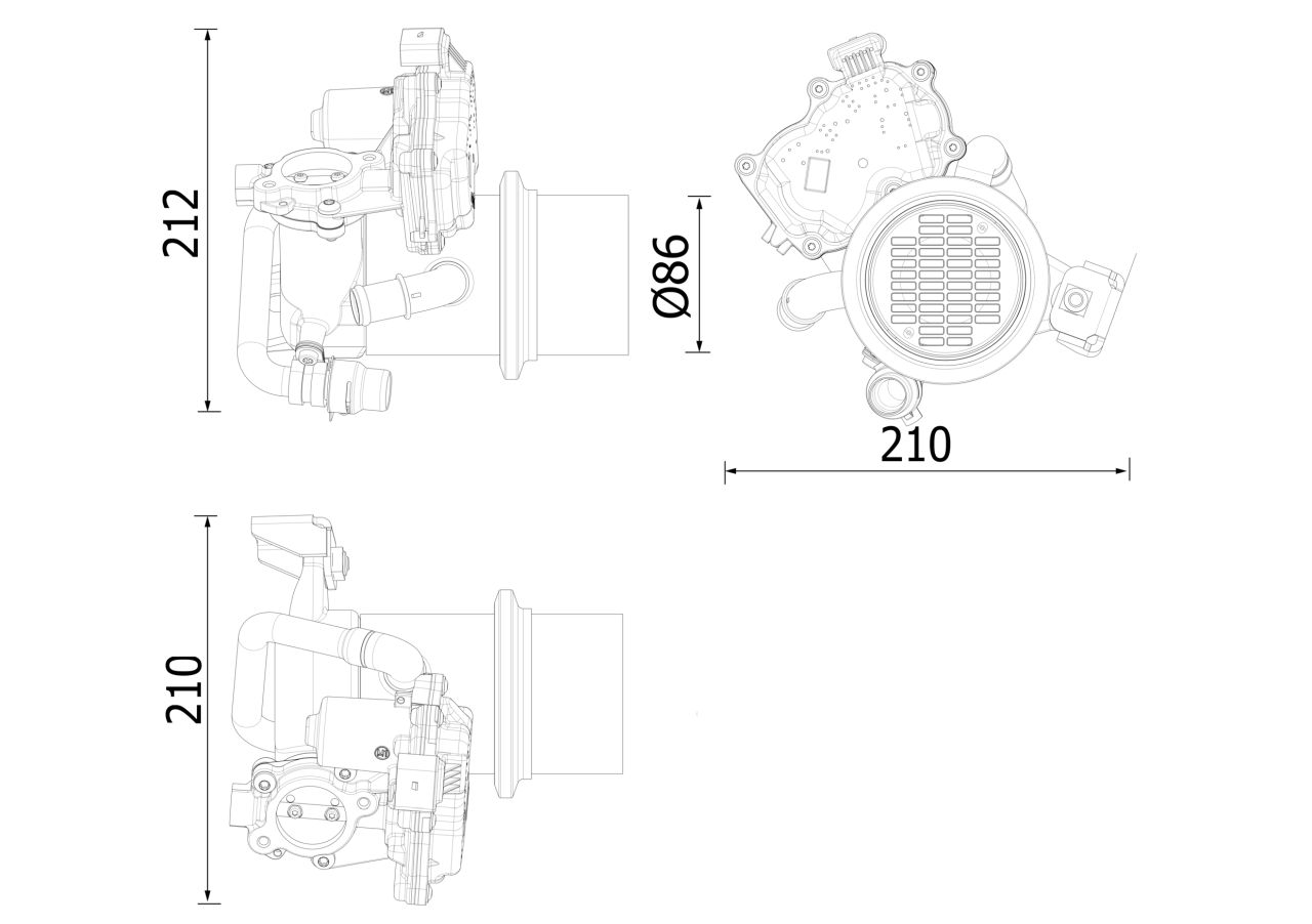 MAHLE PC Exhaust gas recirculation cooler (EGR-cooler) CE20000P