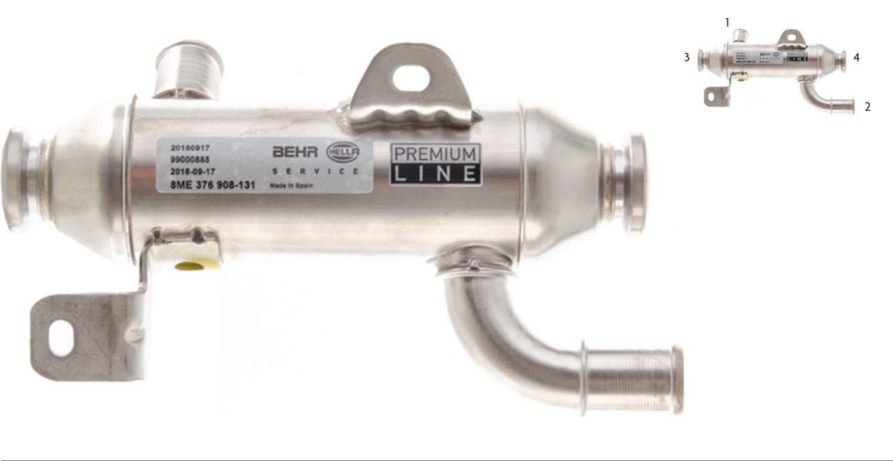 MAHLE PC Exhaust gas recirculation cooler (EGR-cooler) CE33000P