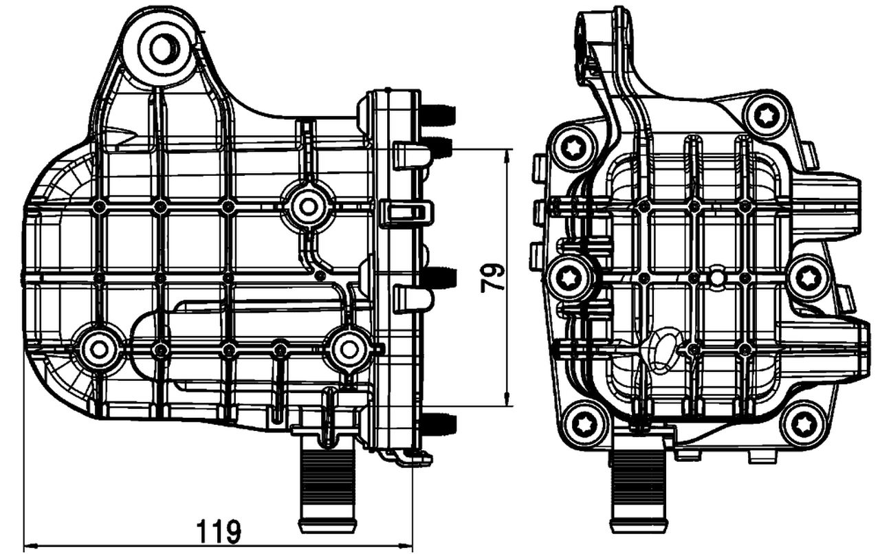 MAHLE PC Exhaust gas recirculation cooler (EGR-cooler) CE4000P