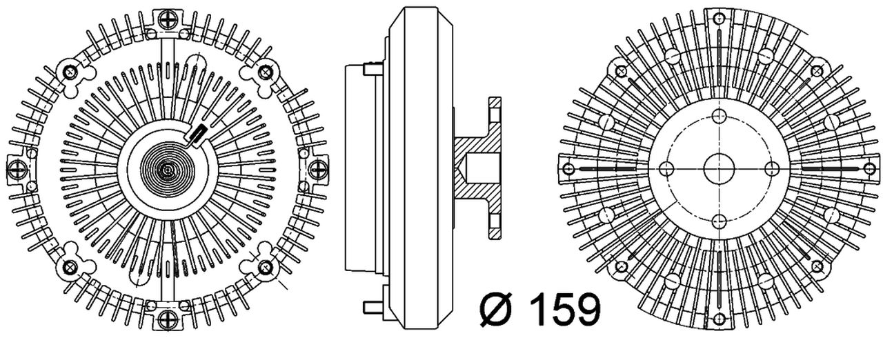 MAHLE PC Radiator fan clutch CFC108000P