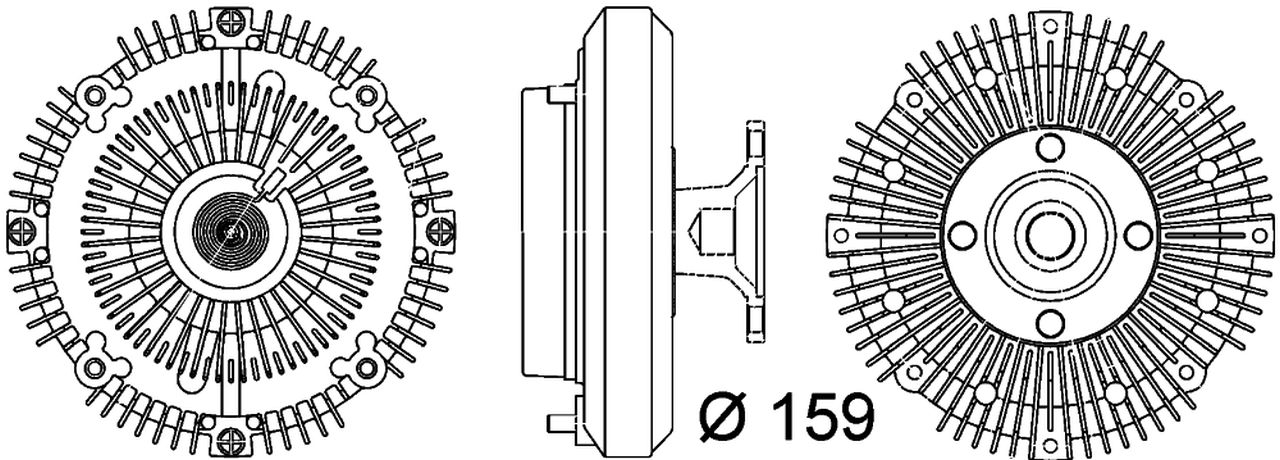 MAHLE PC Radiator fan clutch CFC111000P