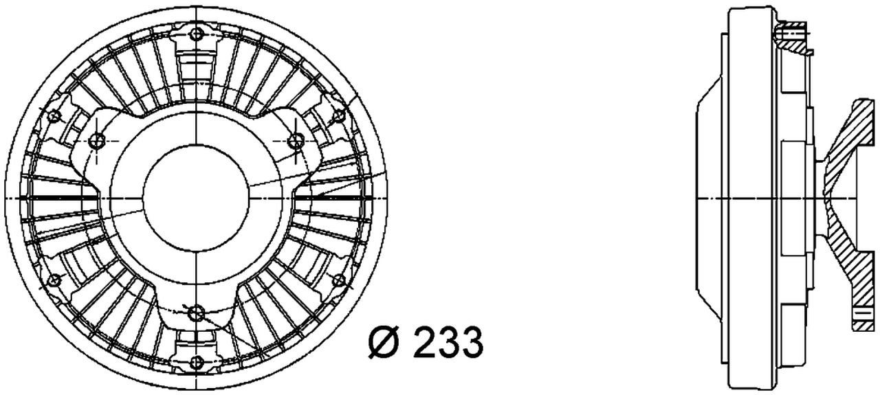 MAHLE Truck/Bus Radiator fan clutch CFC12000P