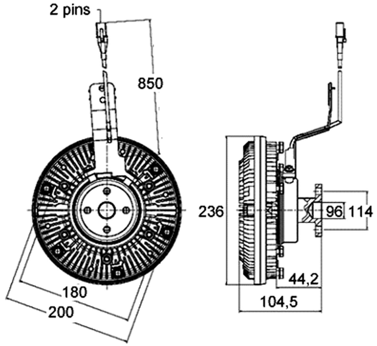 MAHLE Truck/Bus Radiator fan clutch CFC138000P