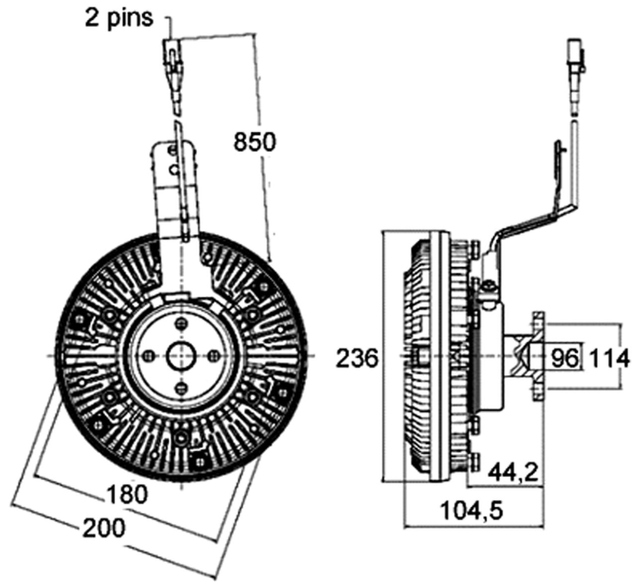 MAHLE Truck/Bus Radiator fan clutch CFC138000P