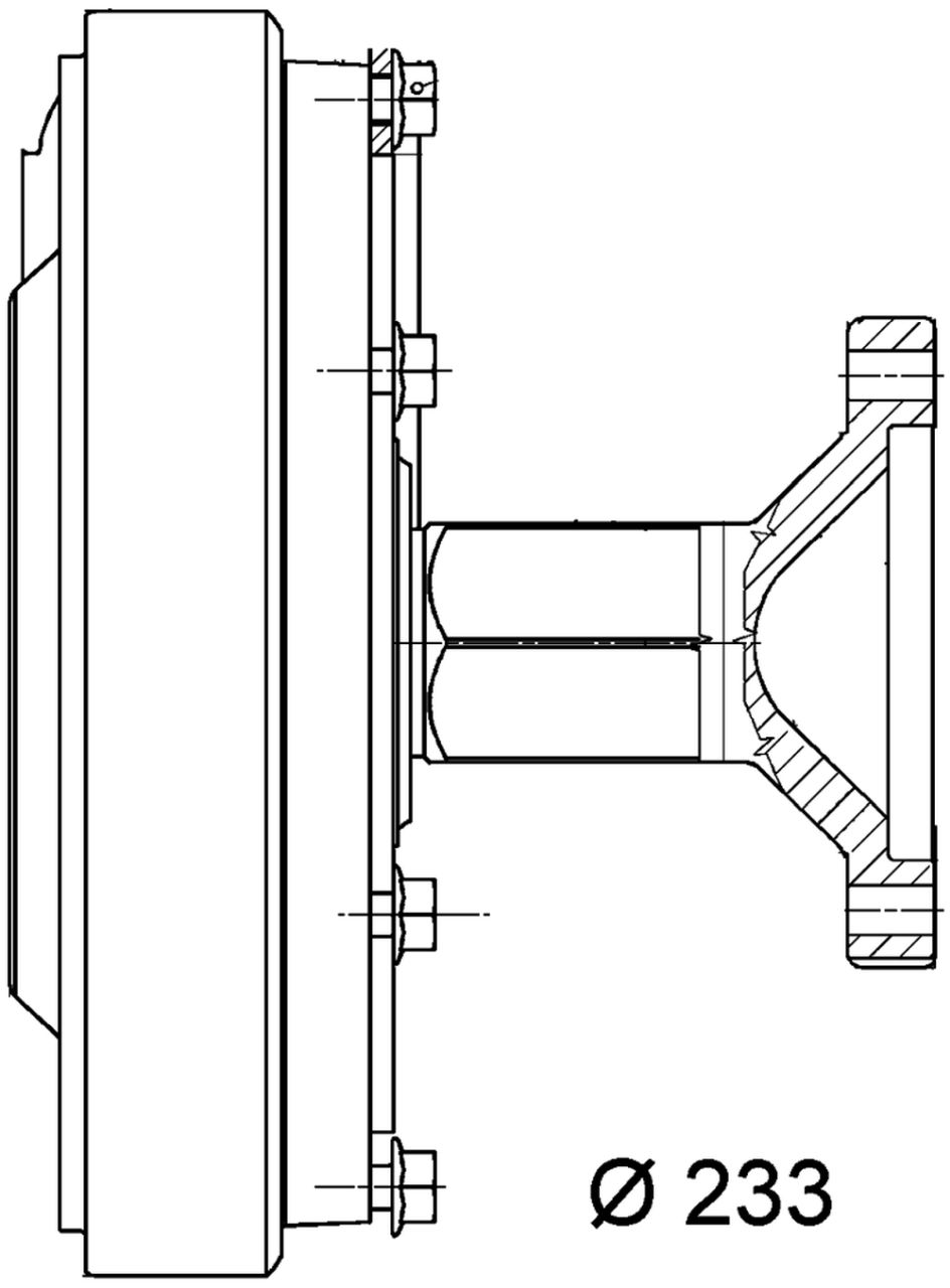 MAHLE Truck/Bus Radiator fan clutch CFC15000P