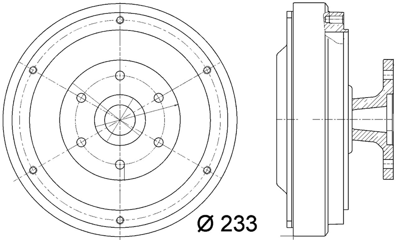 MAHLE Truck/Bus Radiator fan clutch CFC16000P