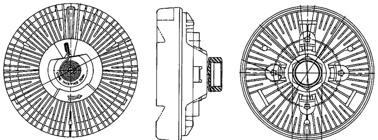 MAHLE PC Radiator fan clutch CFC202000P