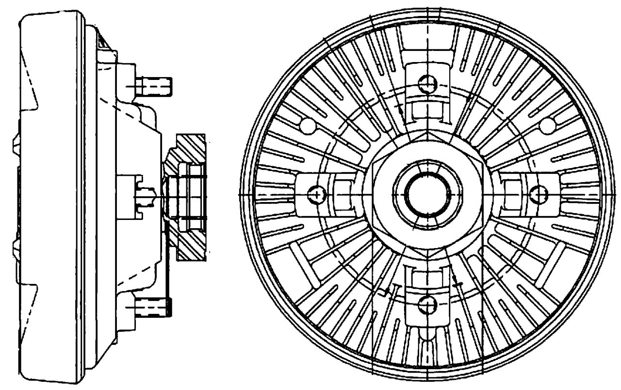 MAHLE Truck/Bus Radiator fan clutch CFC208000P MAHLE Truck/Bus Radiator fan clutch CFC208000P