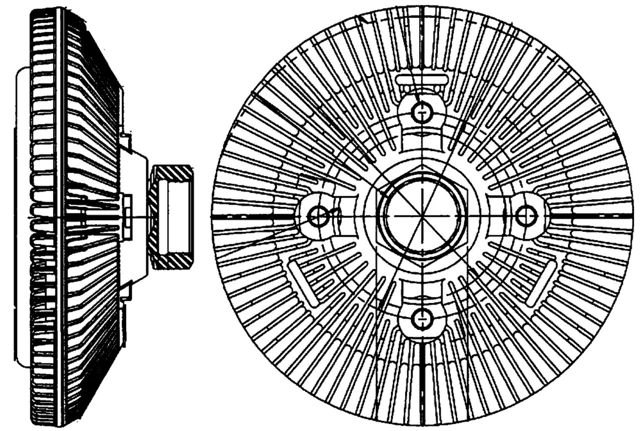 MAHLE PC Radiator fan clutch CFC209000P