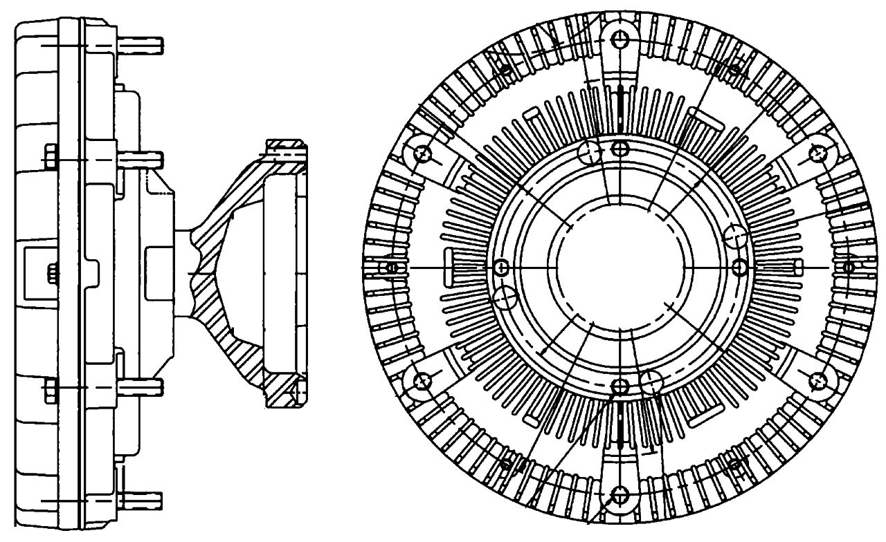 MAHLE Truck/Bus Radiator fan clutch CFC210000P