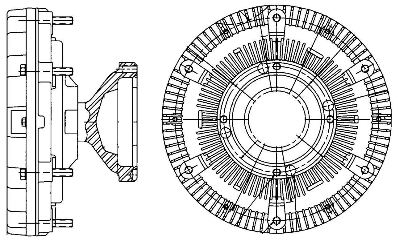 MAHLE Truck/Bus Radiator fan clutch CFC210000P