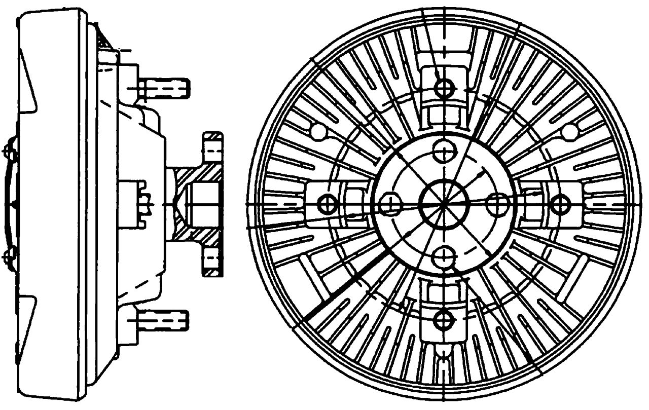 MAHLE Truck/Bus Radiator fan clutch CFC220000P