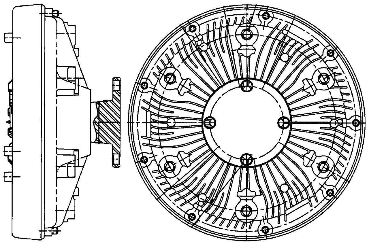 MAHLE Truck/Bus Radiator fan clutch CFC222000P