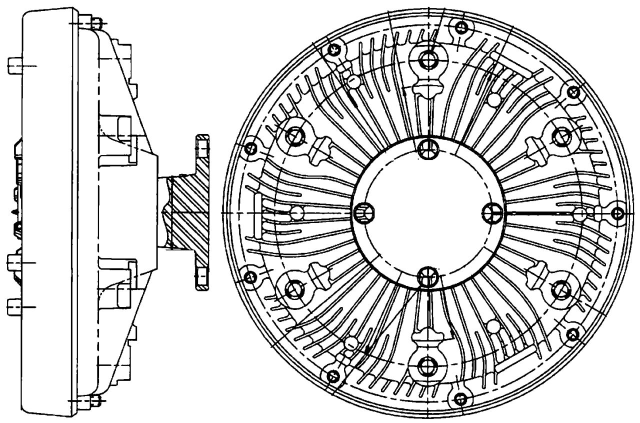 MAHLE Truck/Bus Radiator fan clutch CFC222000P