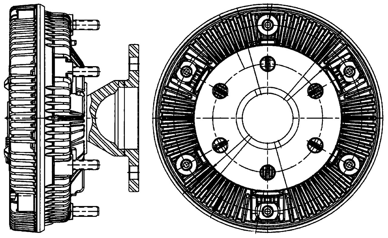MAHLE Truck/Bus Radiator fan clutch CFC225000P