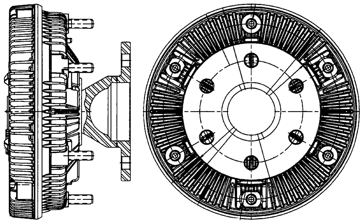MAHLE Truck/Bus Radiator fan clutch CFC225000P