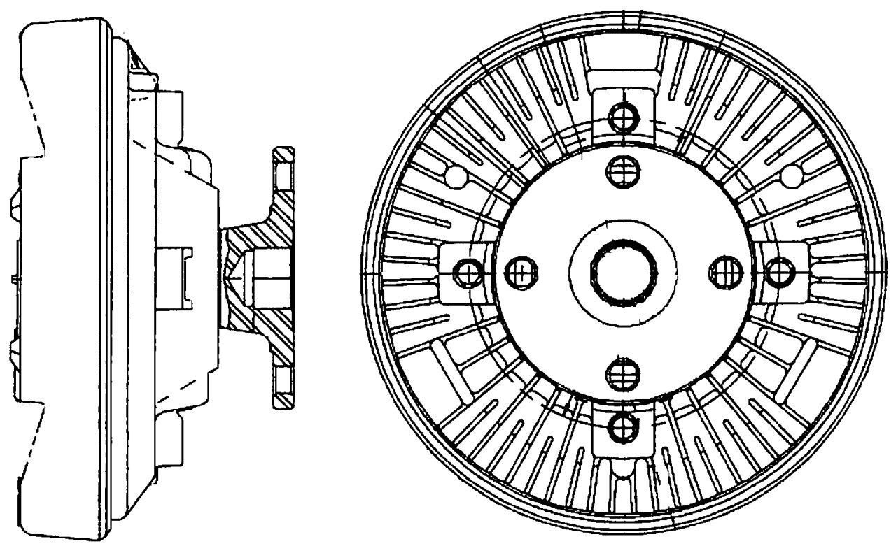 MAHLE OHW Radiator fan clutch CFC228000P
