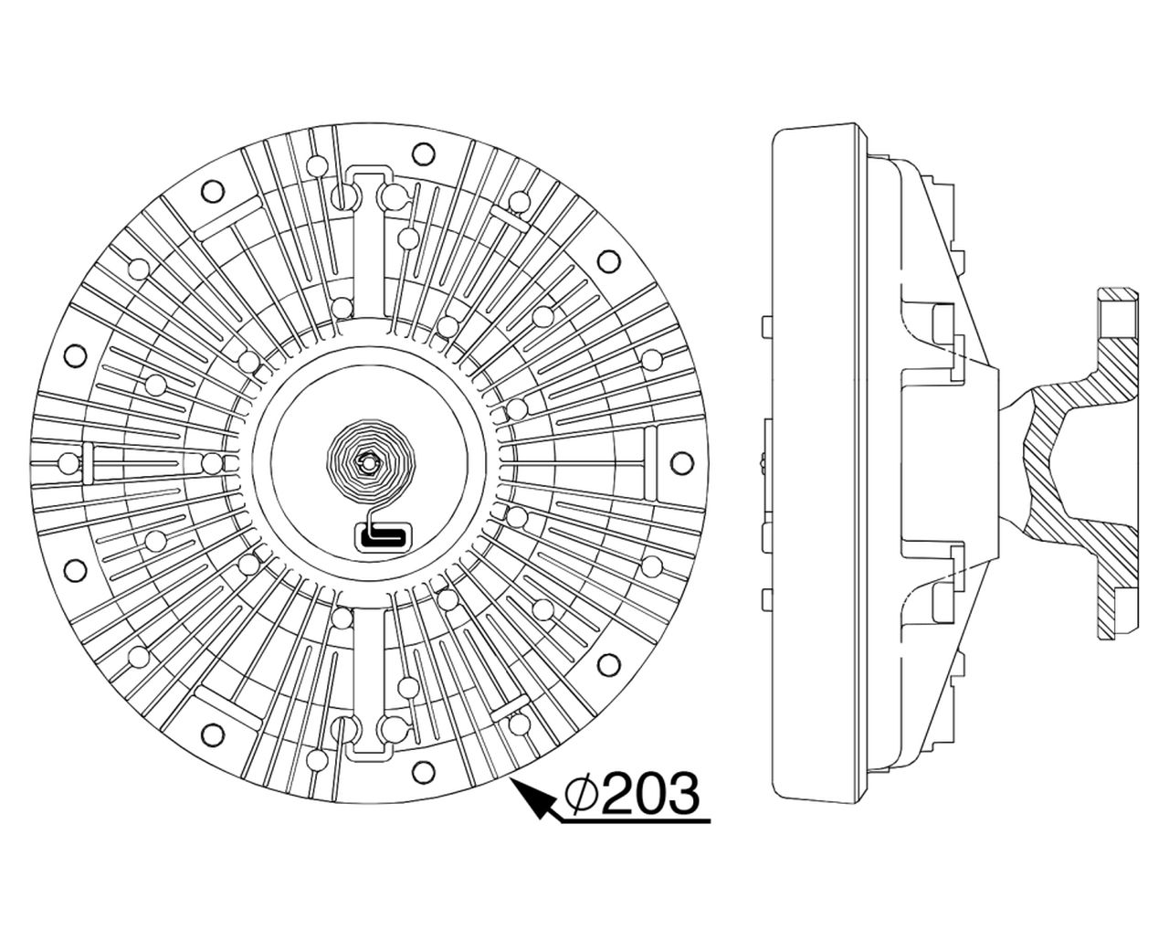 MAHLE Truck/Bus Radiator fan clutch CFC240000P