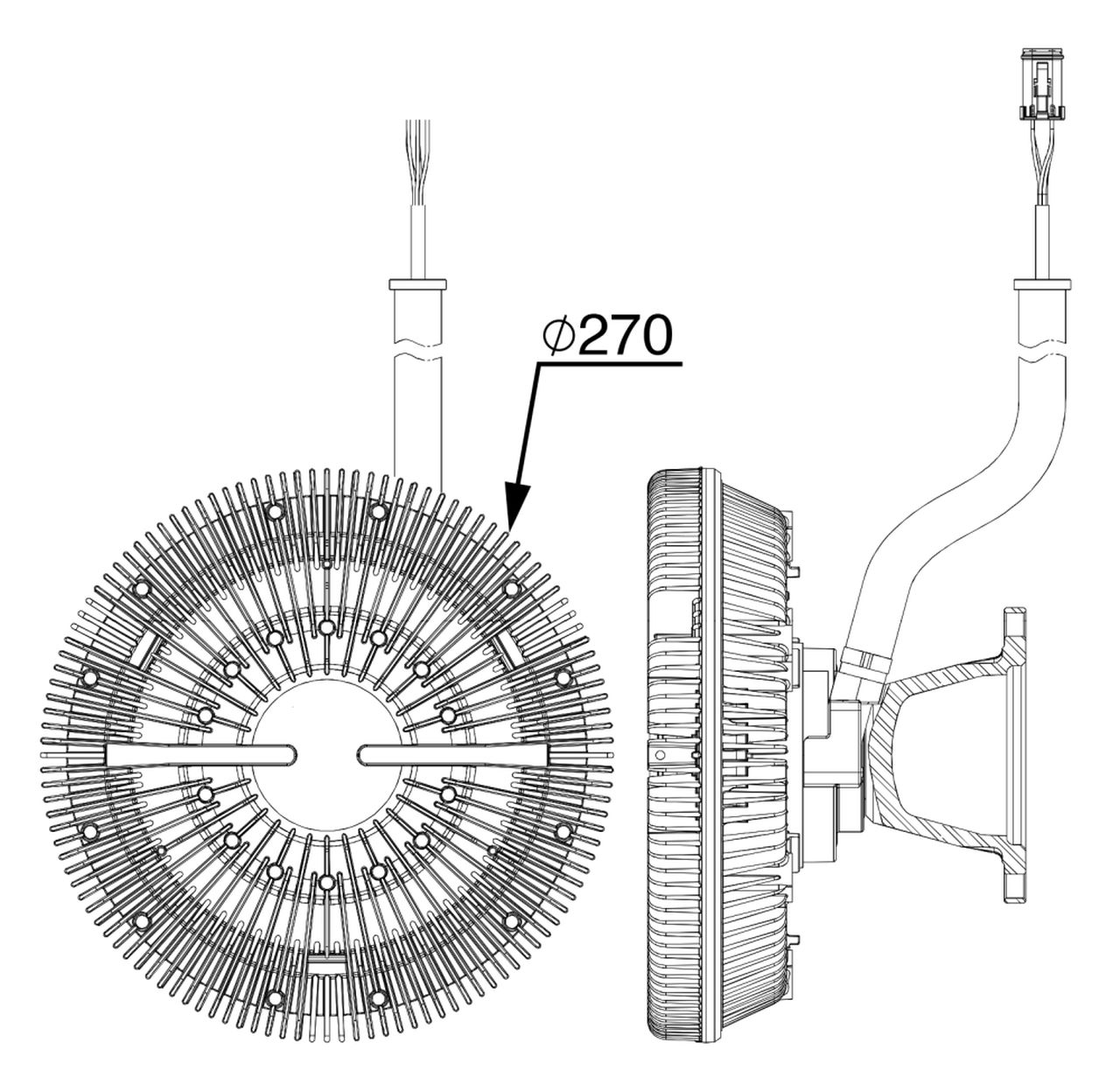 MAHLE Truck/Bus Radiator fan clutch CFC243000P