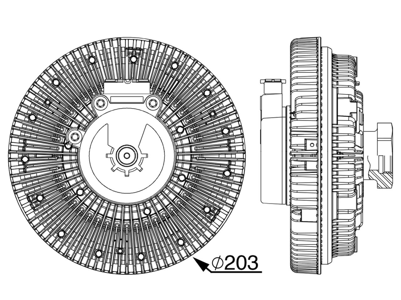 MAHLE OHW Radiator fan clutch CFC247000P