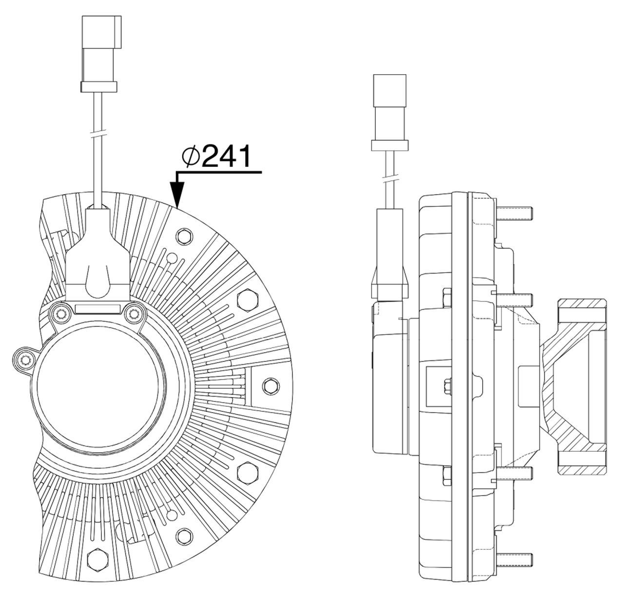MAHLE OHW Radiator fan clutch CFC257000P