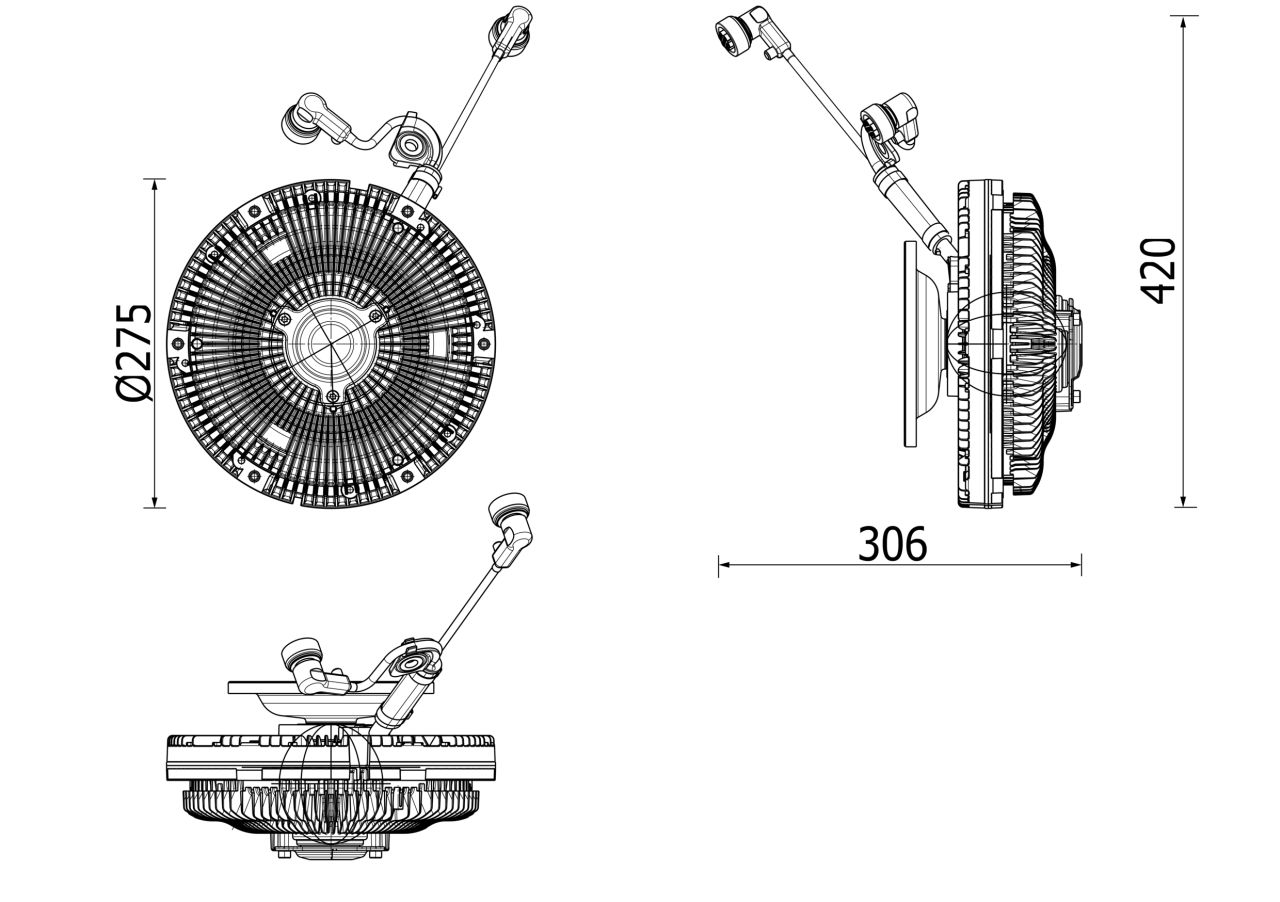 MAHLE Truck/Bus Radiator fan clutch CFC259000P