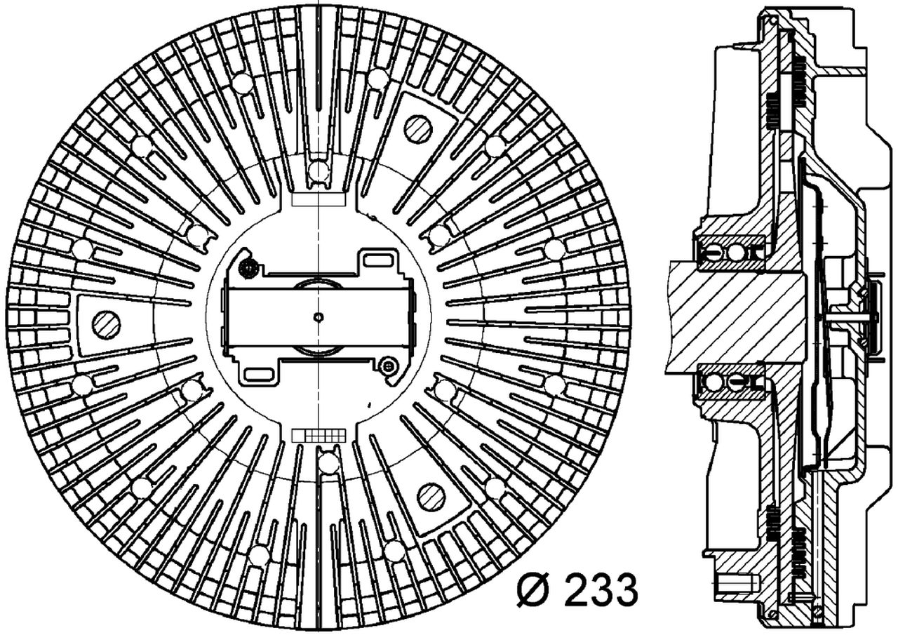 MAHLE Truck/Bus Radiator fan clutch CFC25000P