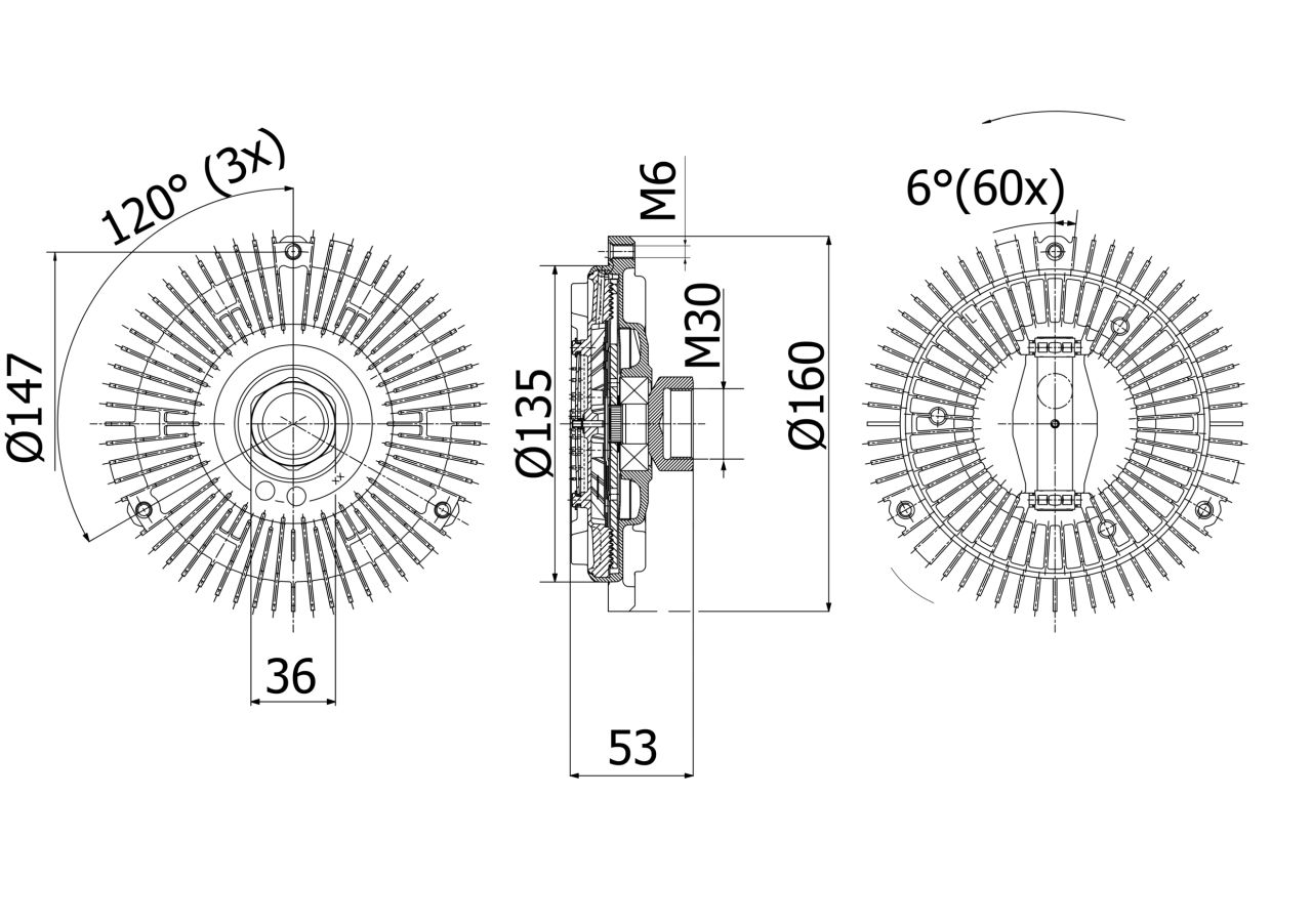 MAHLE PC Radiator fan clutch CFC263000P