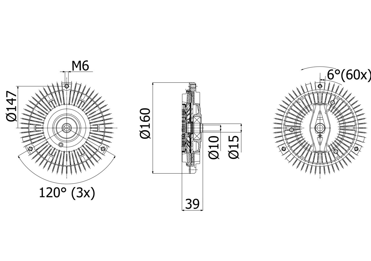 MAHLE PC Radiator fan clutch CFC264000P