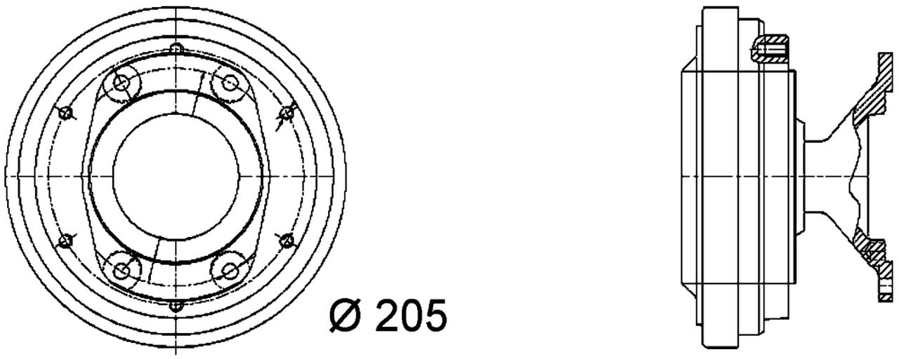 MAHLE Truck/Bus Radiator fan clutch CFC34000P
