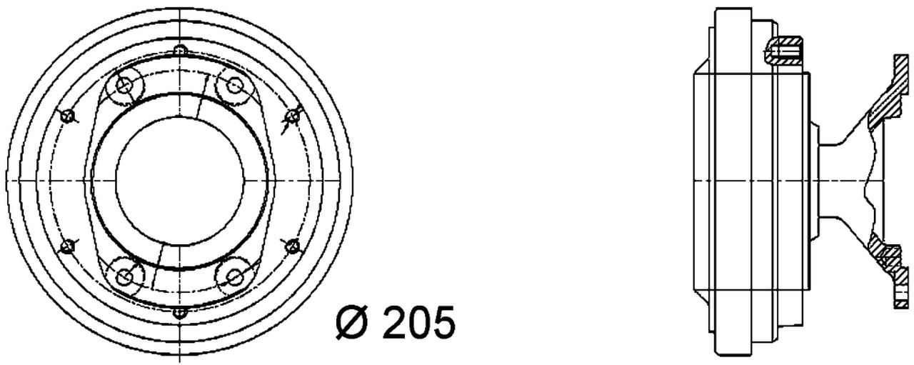 MAHLE Truck/Bus Radiator fan clutch CFC34000P