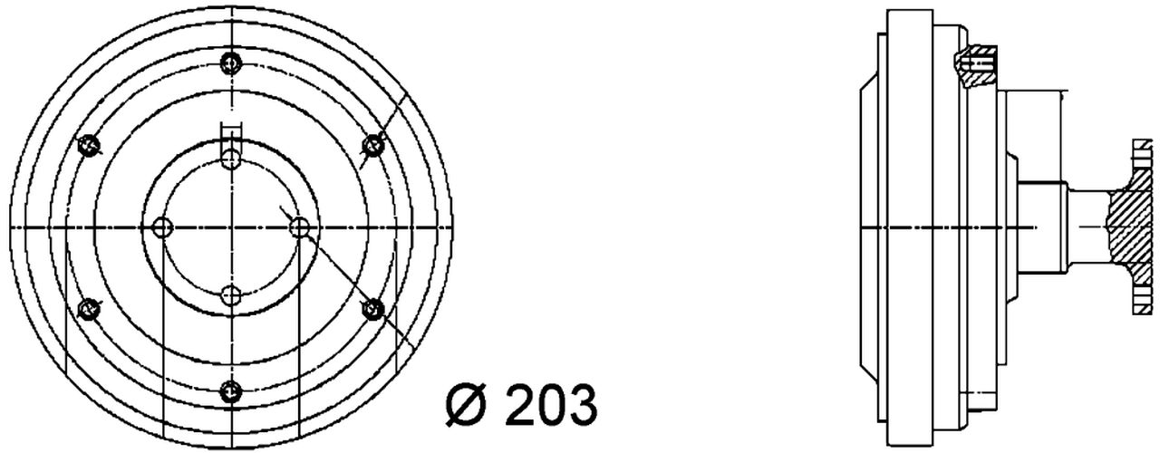 MAHLE Truck/Bus Radiator fan clutch CFC37000P
