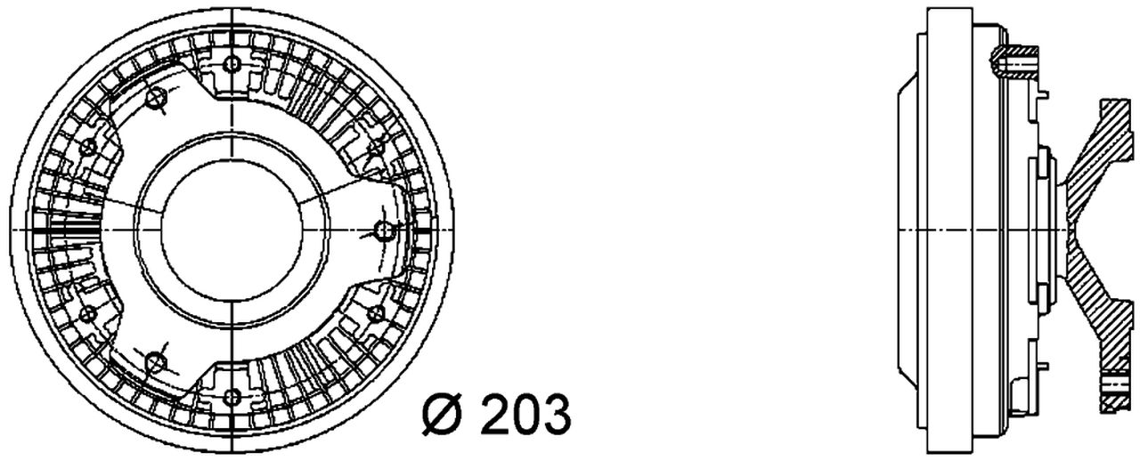 MAHLE Truck/Bus Radiator fan clutch CFC40000P
