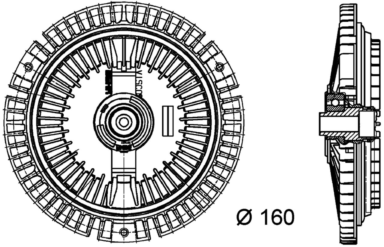MAHLE PC Radiator fan clutch CFC68000P