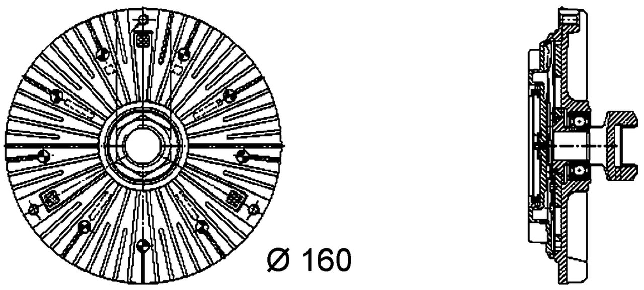 MAHLE PC Radiator fan clutch CFC70000P