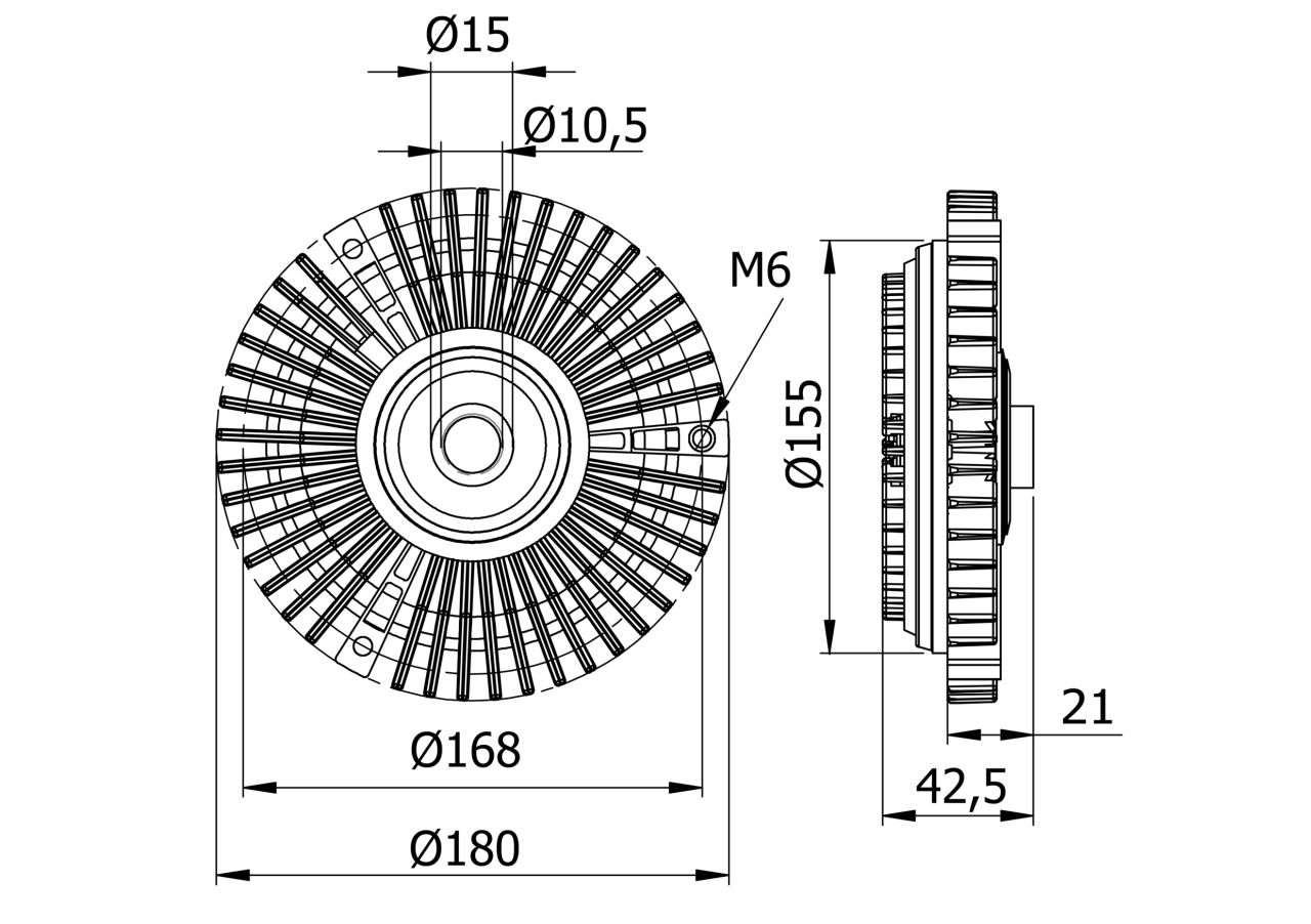 MAHLE LCV Radiator fan clutch CFC72000S