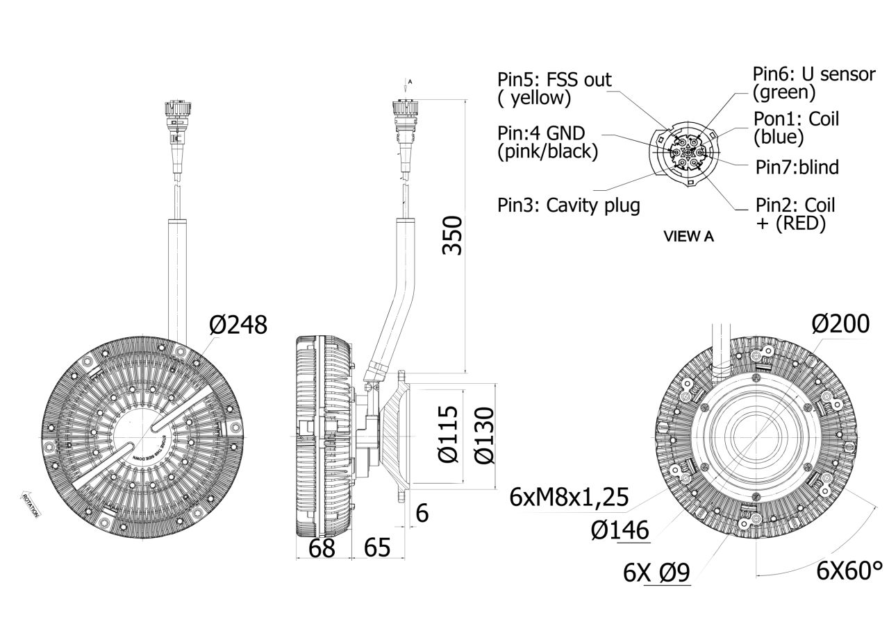 MAHLE Truck/Bus Radiator fan clutch CFC90001P