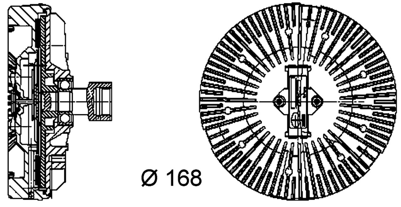 MAHLE PC Radiator fan clutch CFC92000P