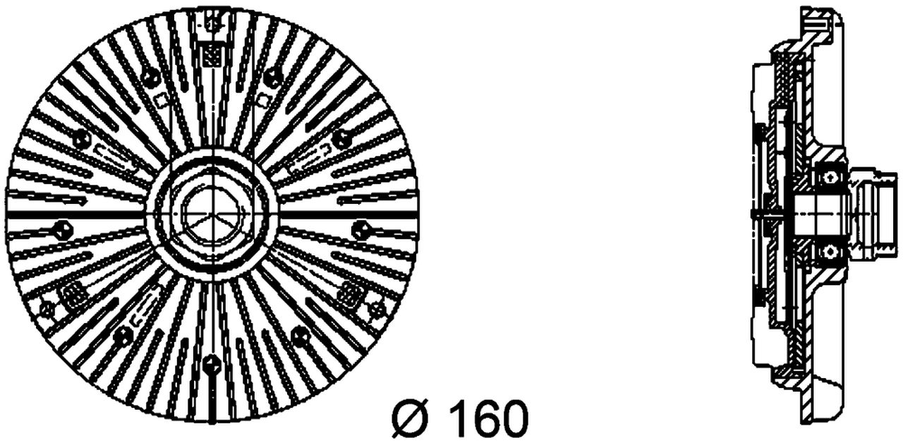 MAHLE PC Radiator fan clutch CFC94000P