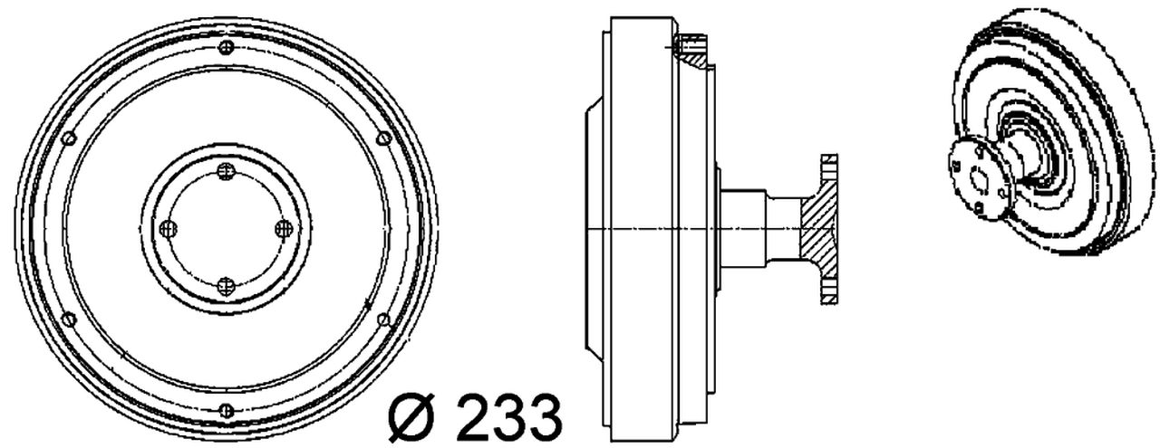 MAHLE Truck/Bus Radiator fan clutch CFC98000P