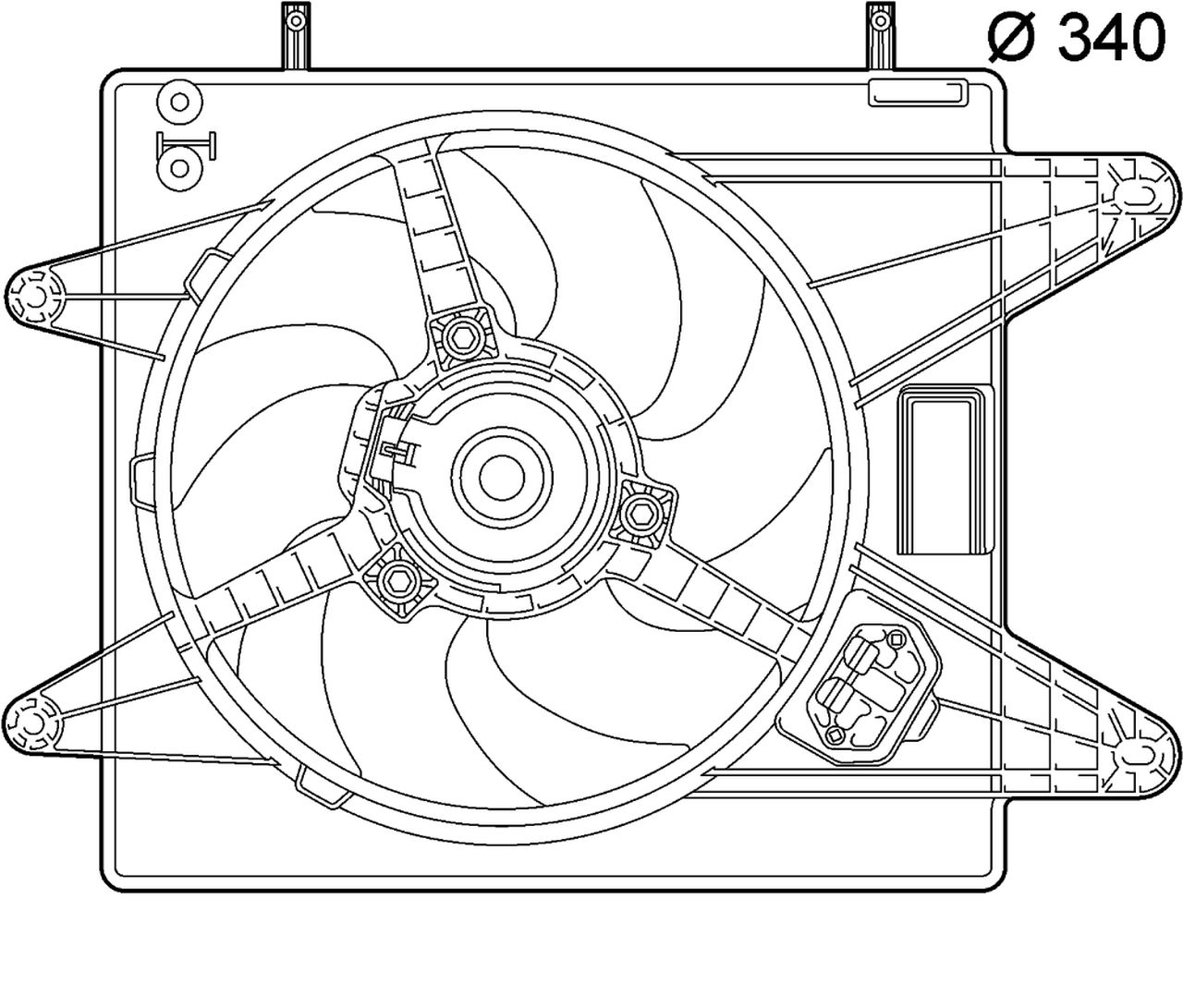 MAHLE PC Radiator/condenser fan  CFF139000P