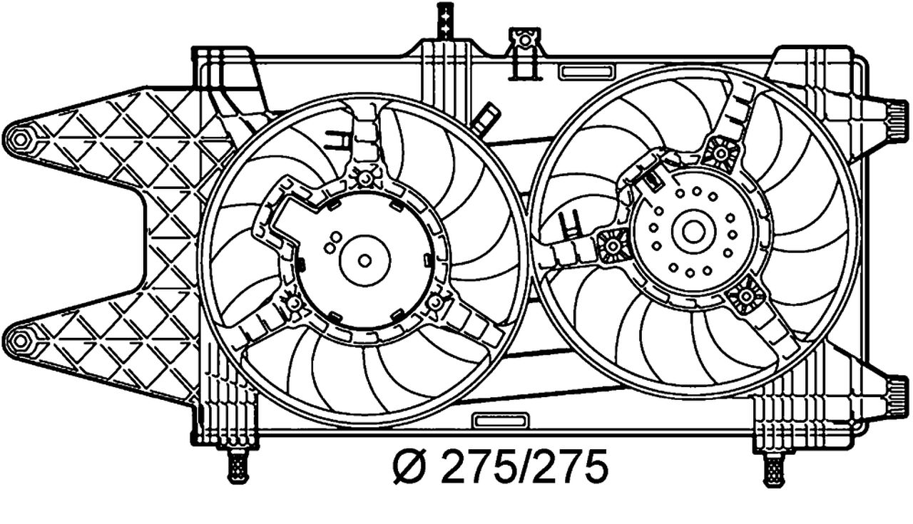 MAHLE PC Radiator/condenser fan  CFF140000P