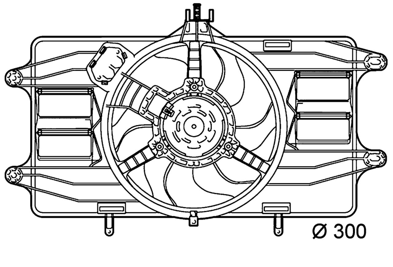 MAHLE PC Radiator/condenser fan  CFF142000P