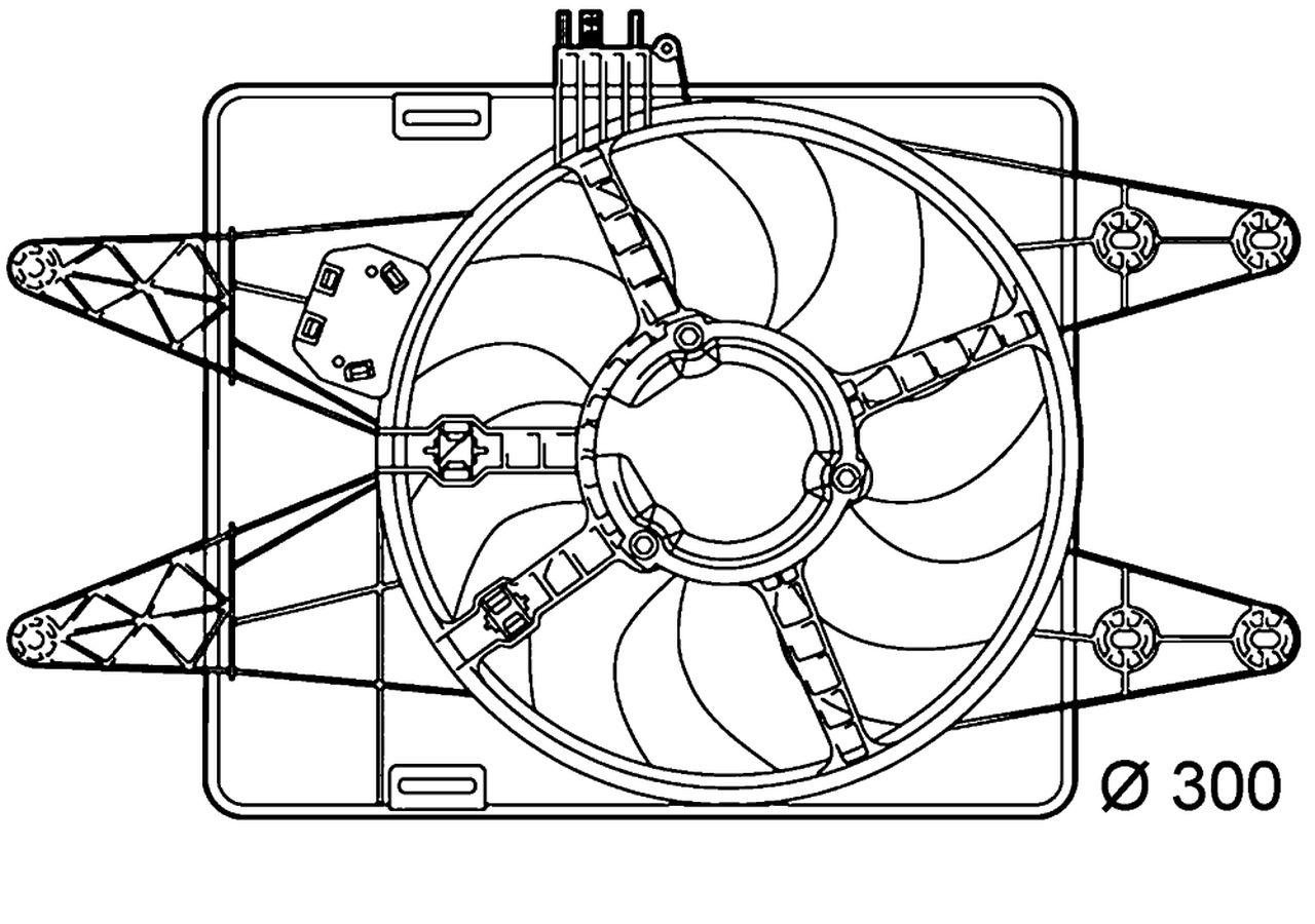 MAHLE PC Radiator/condenser fan  CFF144000P