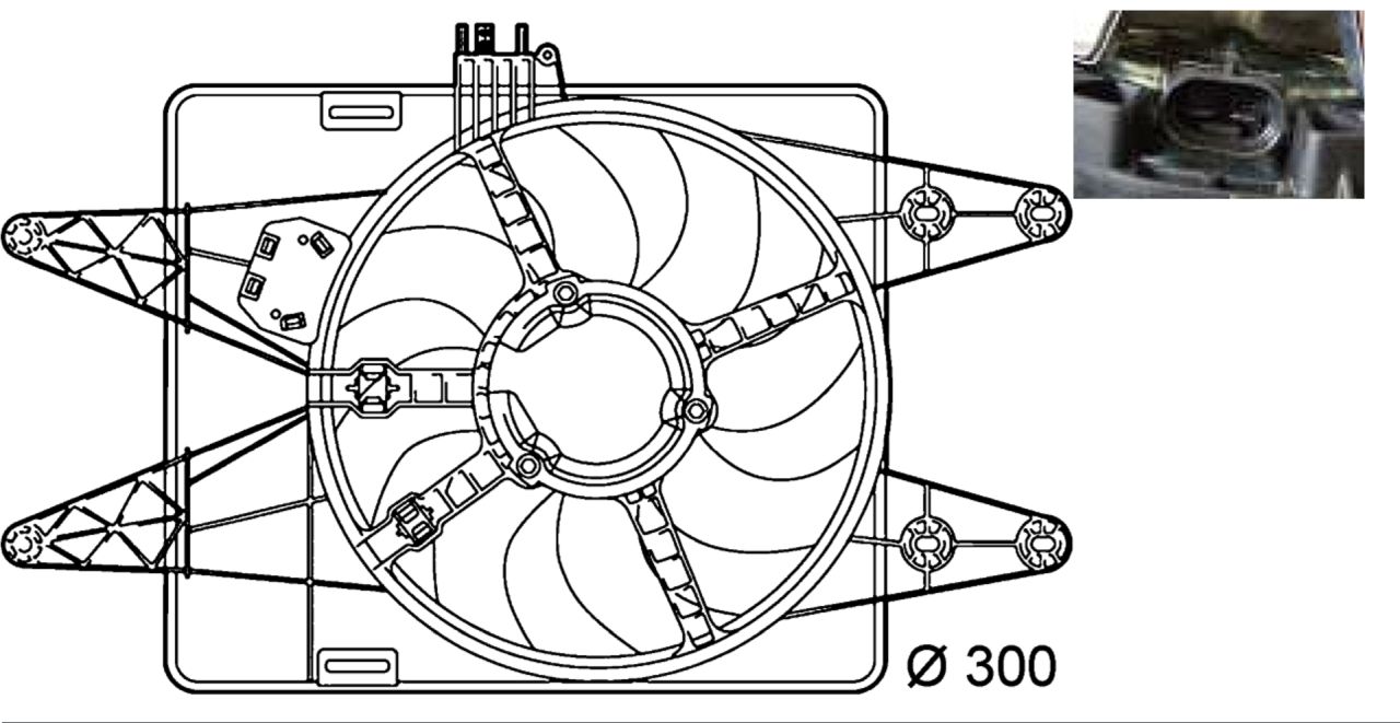 MAHLE PC Radiator/condenser fan  CFF144000P