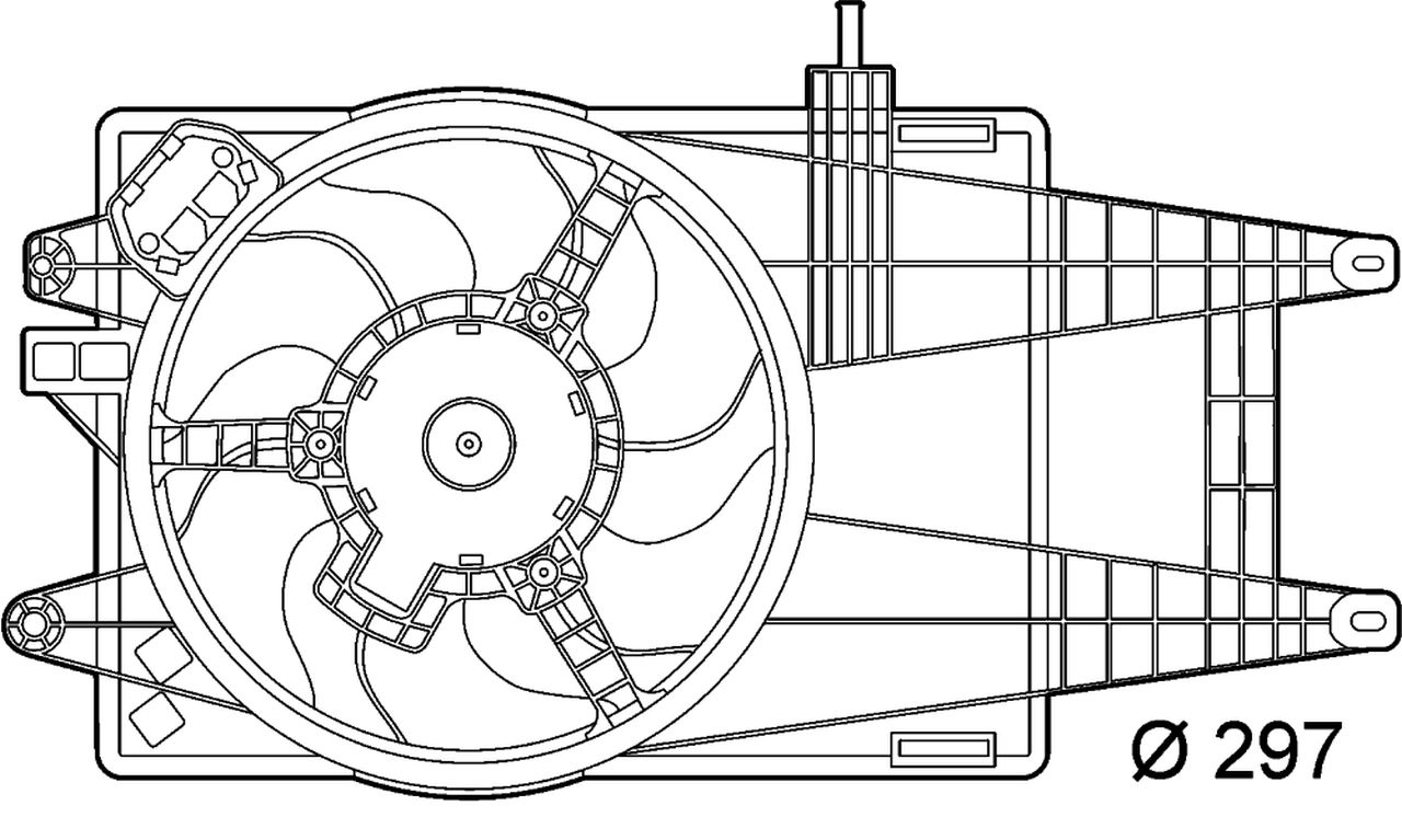 MAHLE PC Radiator/condenser fan  CFF150000P